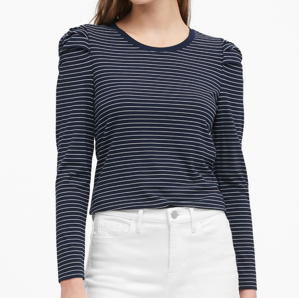 Black and White stripe Zara top